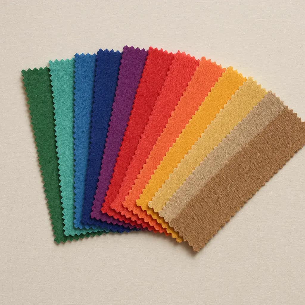 Color analysis fabric swatches for seasonal color analysis and personal styling