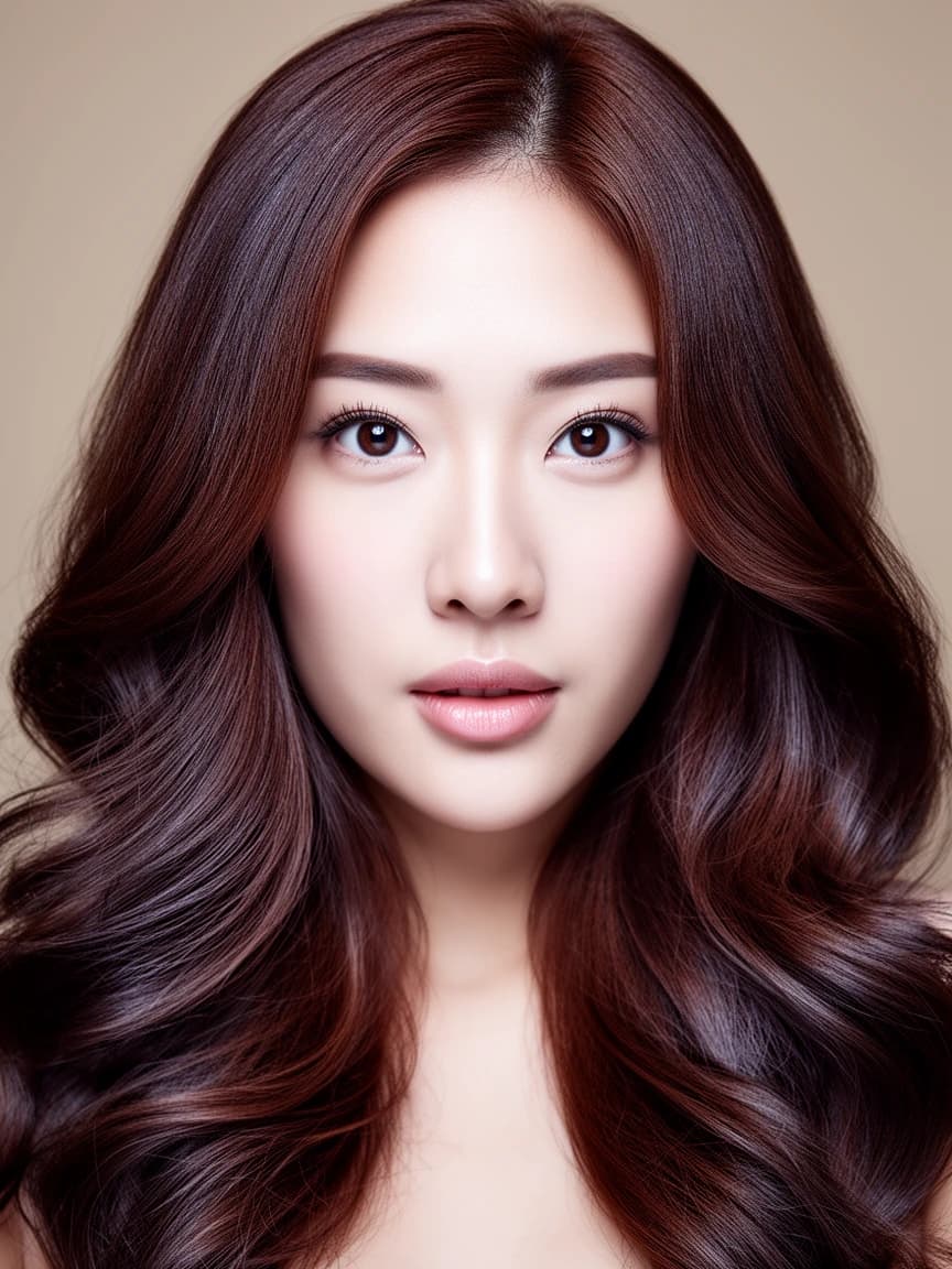 True Winter hair color examples showing cool-toned shades