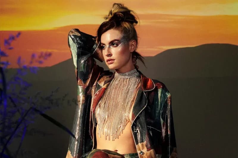 Editorial gallery of FLETCHER styled in bright winter looks with electric blues, magenta accents, and polished black, highlighting electric cobalt, icy magenta, optic white, chrome silver, and inky black.