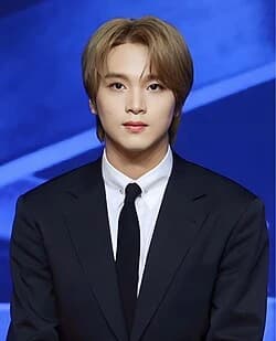 Haechan (NCT) wearing saturated autumn looks with molten metallics, showcasing burnt sienna, chartreuse, emerald, molten gold, and espresso from the Vibrant Autumn palette.