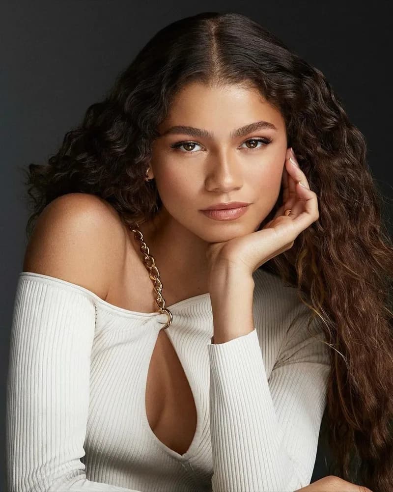 Editorial gallery of Zendaya styled in deep autumn wardrobes mixing emerald, rust, and gilded textures, highlighting burnished gold, deep emerald, cinnamon, merlot, and espresso.