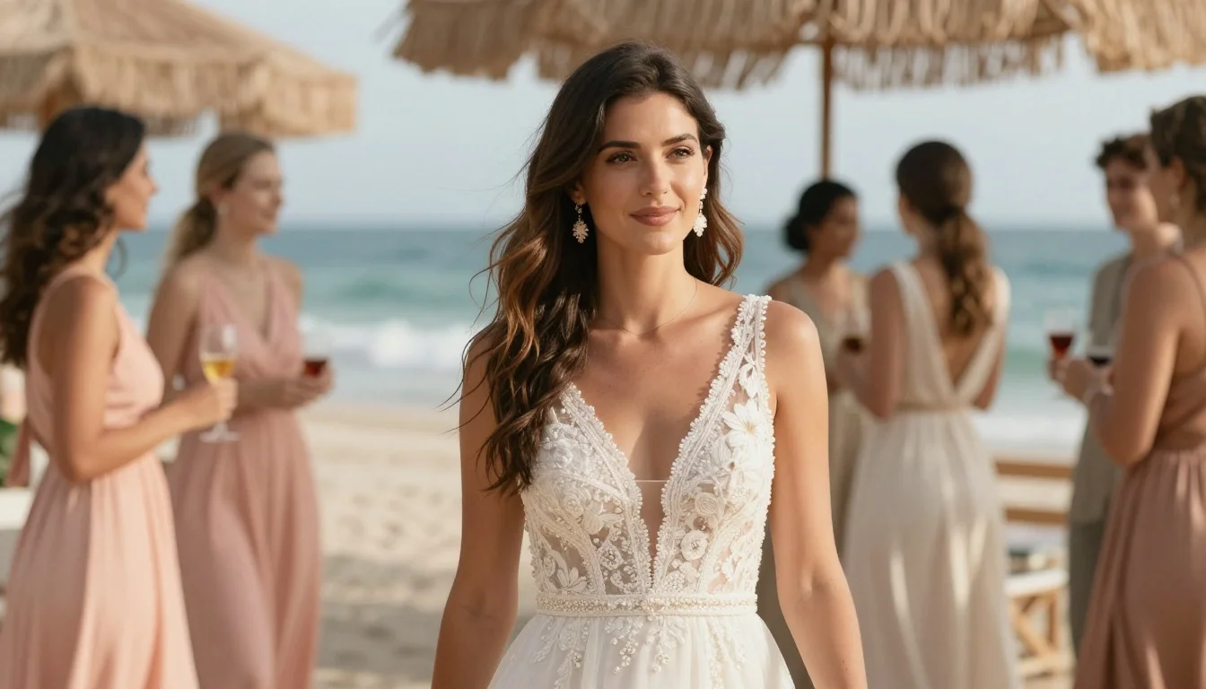Styling Your Beach Wedding Look with Warm Undertones