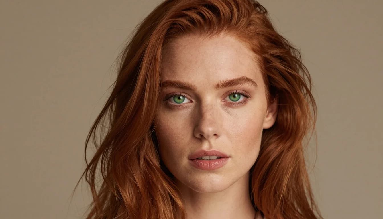 Why Auburn Hair and Green Eyes Need Careful Color Selection