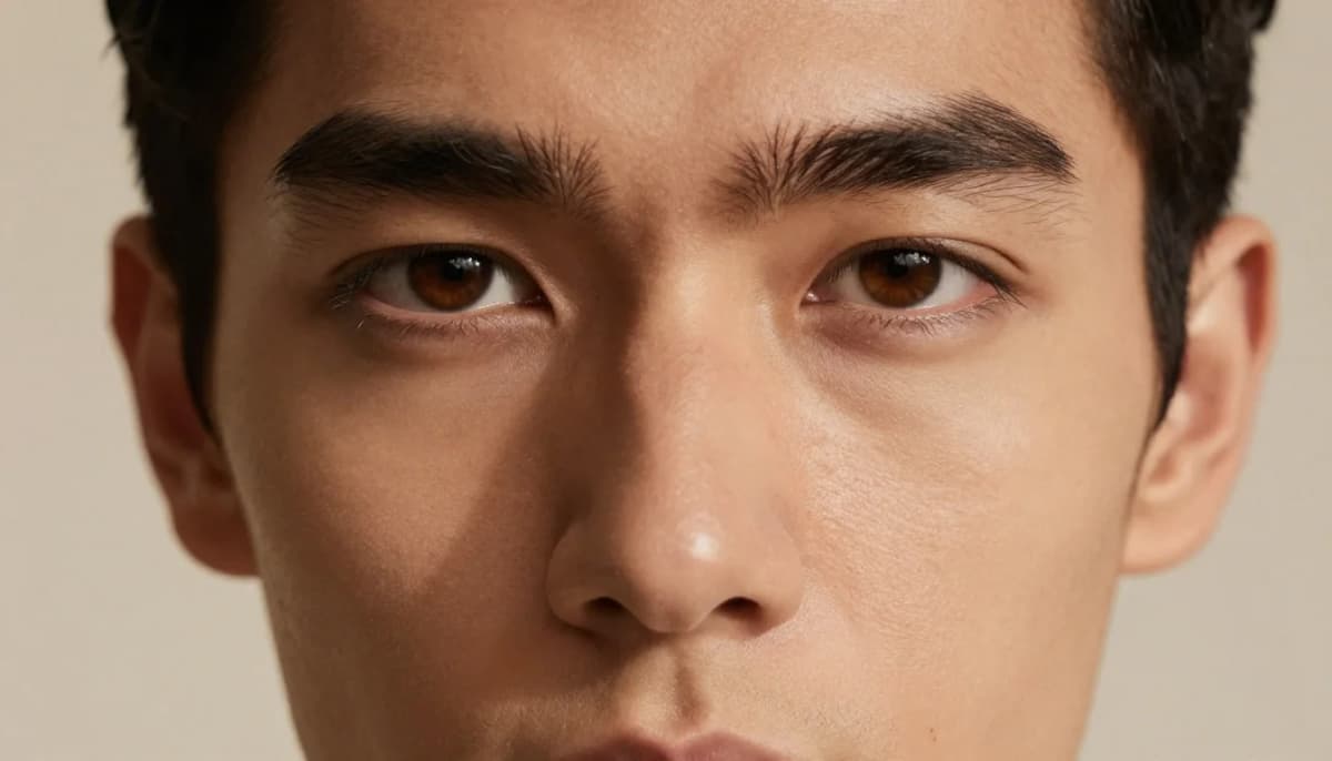 Best Colors for Men with Brown Eyes | Men's Color Guide — flattering shades including amber, caramel, cognac brown, tobacco
