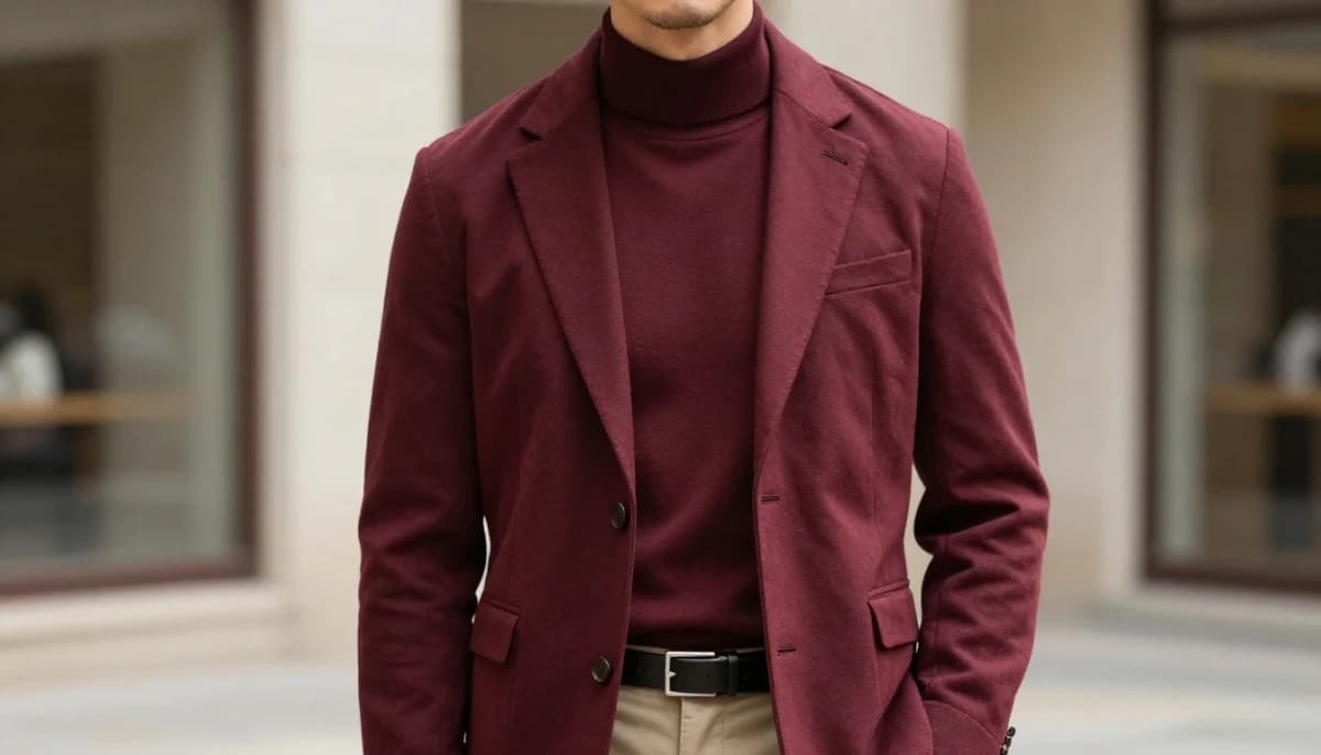 How to wear best colors for men with green eyes | men's color guide — pairing burgundy, plum, wine near the face