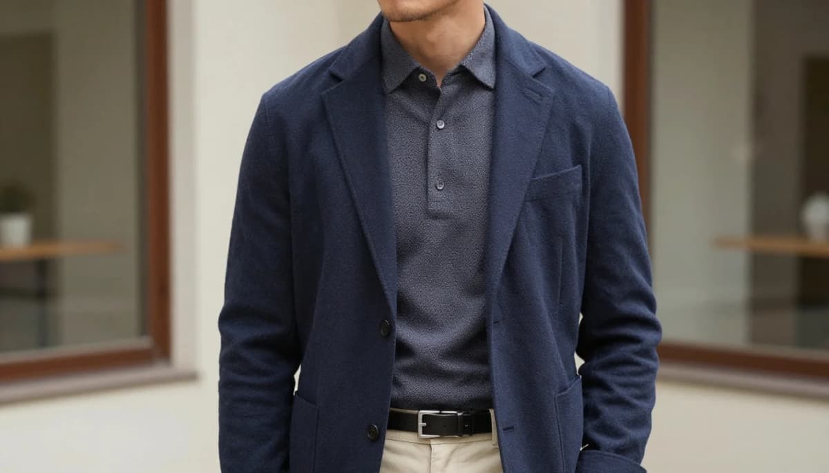 How to wear best colors for men with neutral undertones | men's color guide — pairing soft navy, slate blue, mid denim near the face