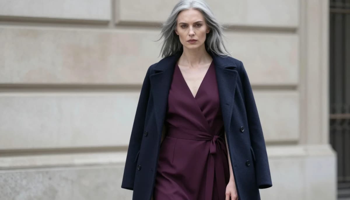 How to wear colores para cabello canoso y piel clara — pairing amatista profundo, violeta rico, lavanda clara near the face