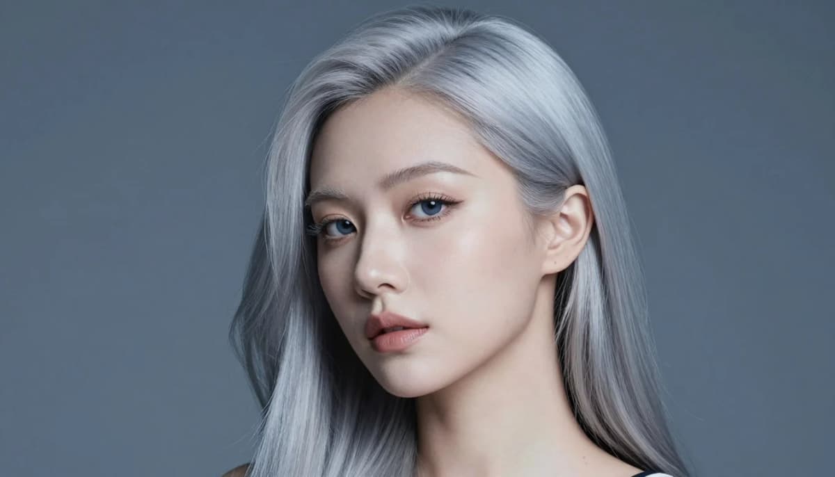 Mejores Colores para Cabello Plateado: Guía Completa — flattering shades including azul zafiro, púrpura amatista, cerceta profundo, esmeralda