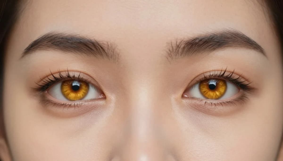 Why Purple Makes Amber Eyes Glow