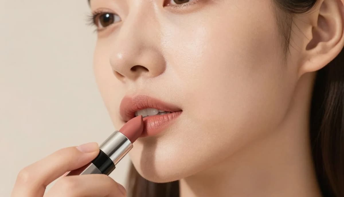 How to Find Your Best Lipstick Shade — flattering shades including warm nude peach, terracotta rose, warm coral, brick red
