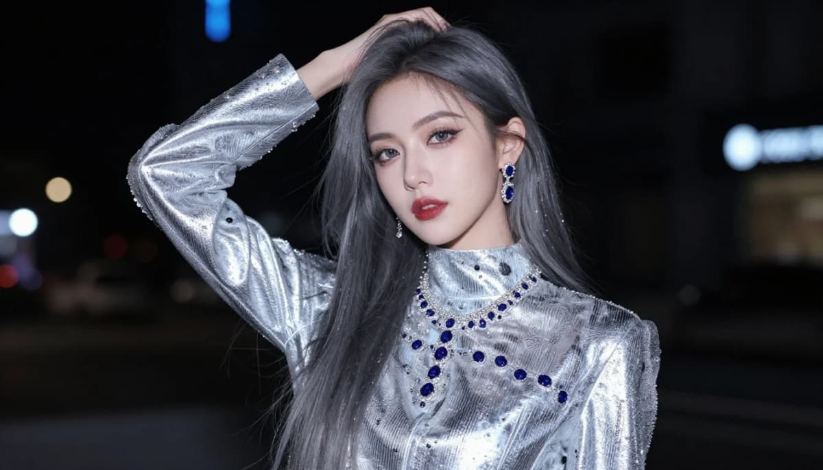 How to wear new year's eve outfit colors for cool undertones | nye color guide — pairing pure silver, icy platinum, gunmetal near the face