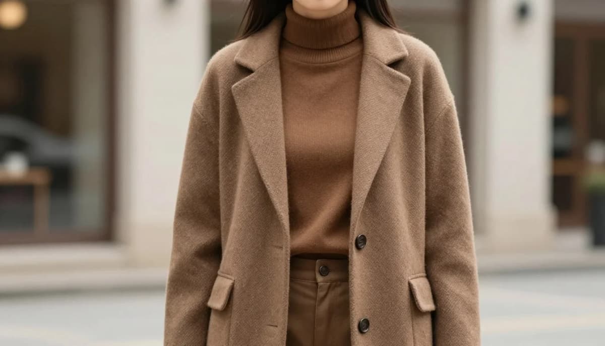 How to wear what skin tone suits brown? | color guide — pairing camel, warm chocolate, terracotta-brown near the face