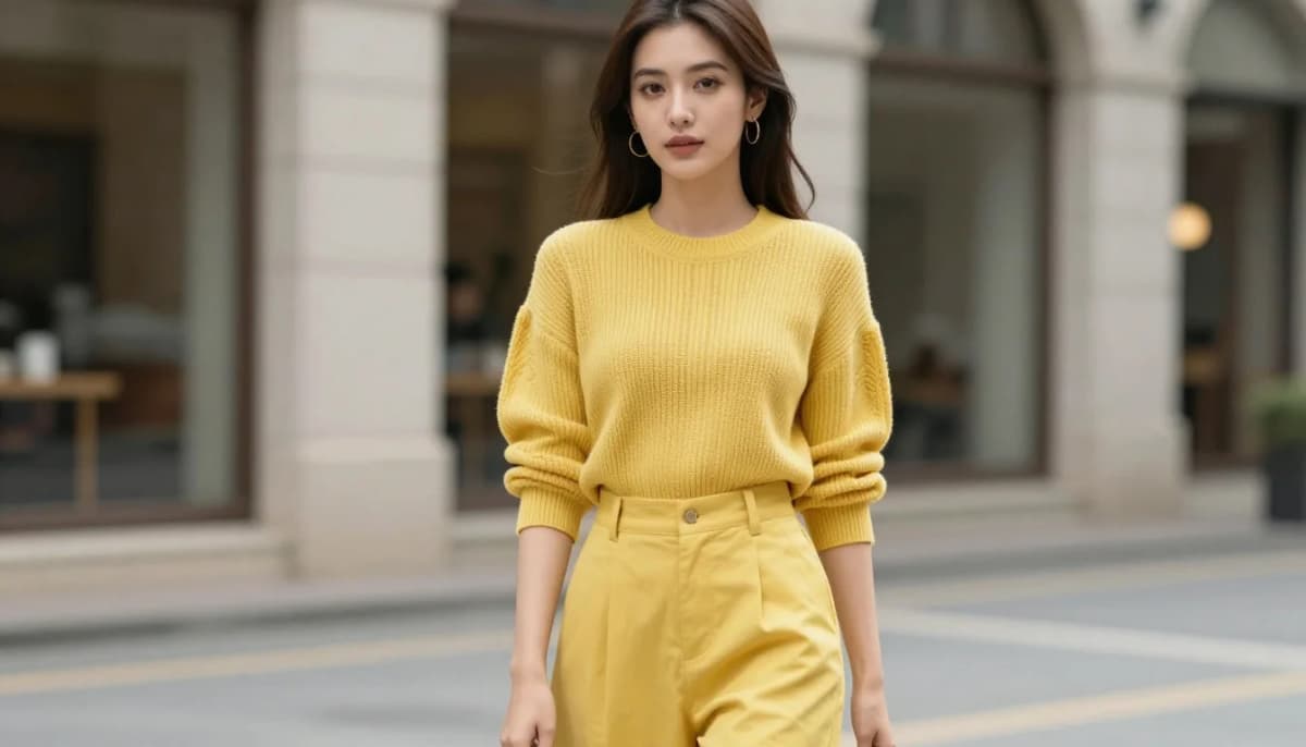 How to wear what skin tone suits mustard? | warm yellow guide — pairing classic mustard, spiced gold, amber yellow near the face