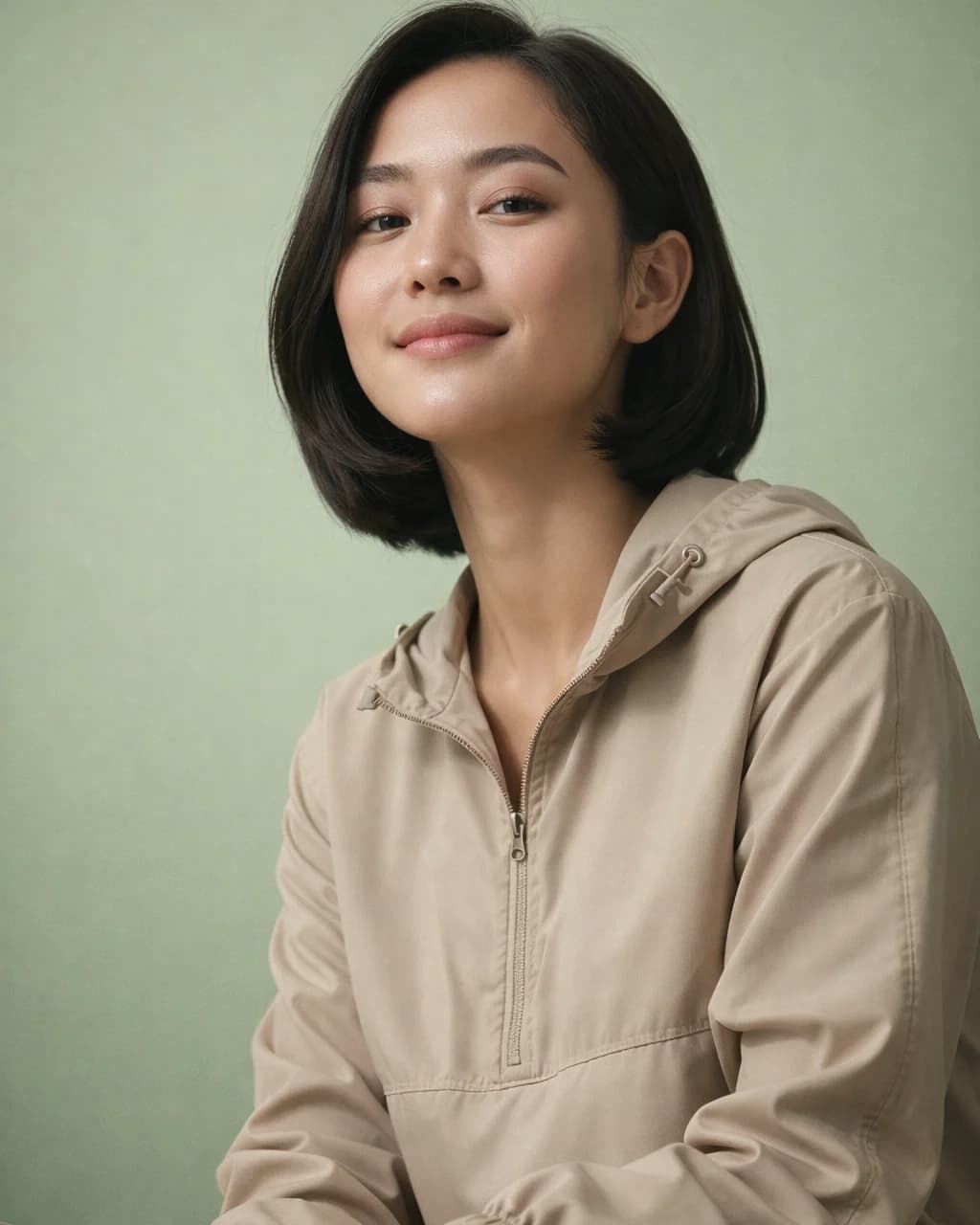 Woman comparing color swatches in New York 1