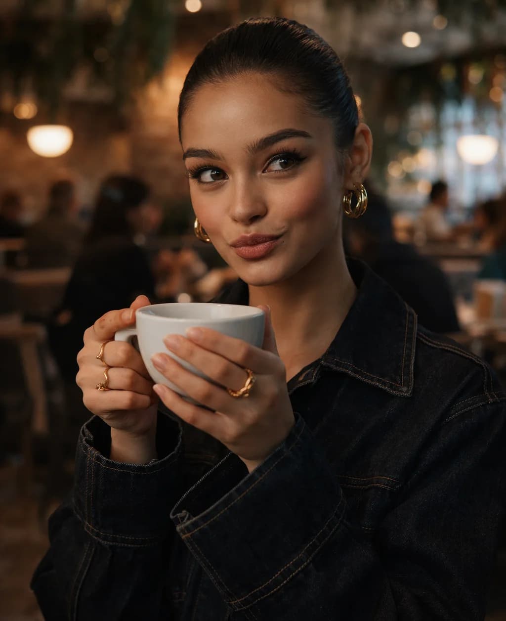 Color analysis result showing a woman