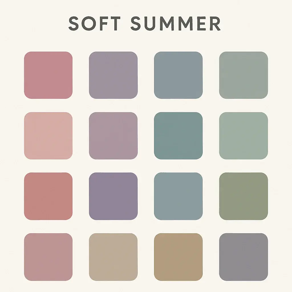 Soft Summer: Kleidung und Haarfarben