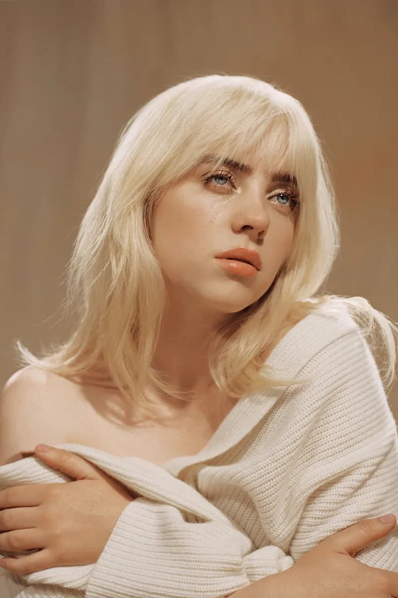 Billie Eilish — Cool Winter styling | Palette Hunt Editorial gallery of Billie Eilish styled in cool winter outfits featuring sapphire, amethyst, and inky neutrals, highlighting acid green, ink black, icy mint, steel blue, and platinum silver.