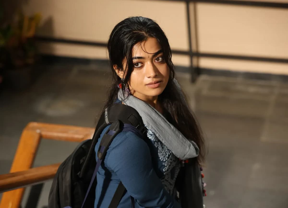 Rashmika Mandanna — Warm Spring styling | Palette Hunt Editorial gallery of Rashmika Mandanna styled in warm spring looks packed with coral, turquoise, and golden accents, highlighting sunny apricot, turquoise lagoon, warm coral, buttercream, and leaf green.