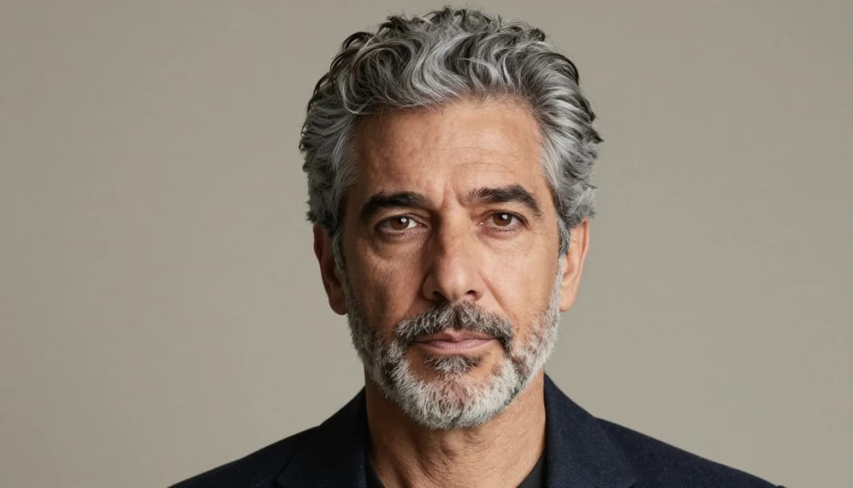 Best Colors for Men with Salt and Pepper Hair | Men's Color Guide Best Colors for Men with Salt and Pepper Hair | Men's Color Guide — flattering shades including charcoal, slate grey, steel grey, graphite