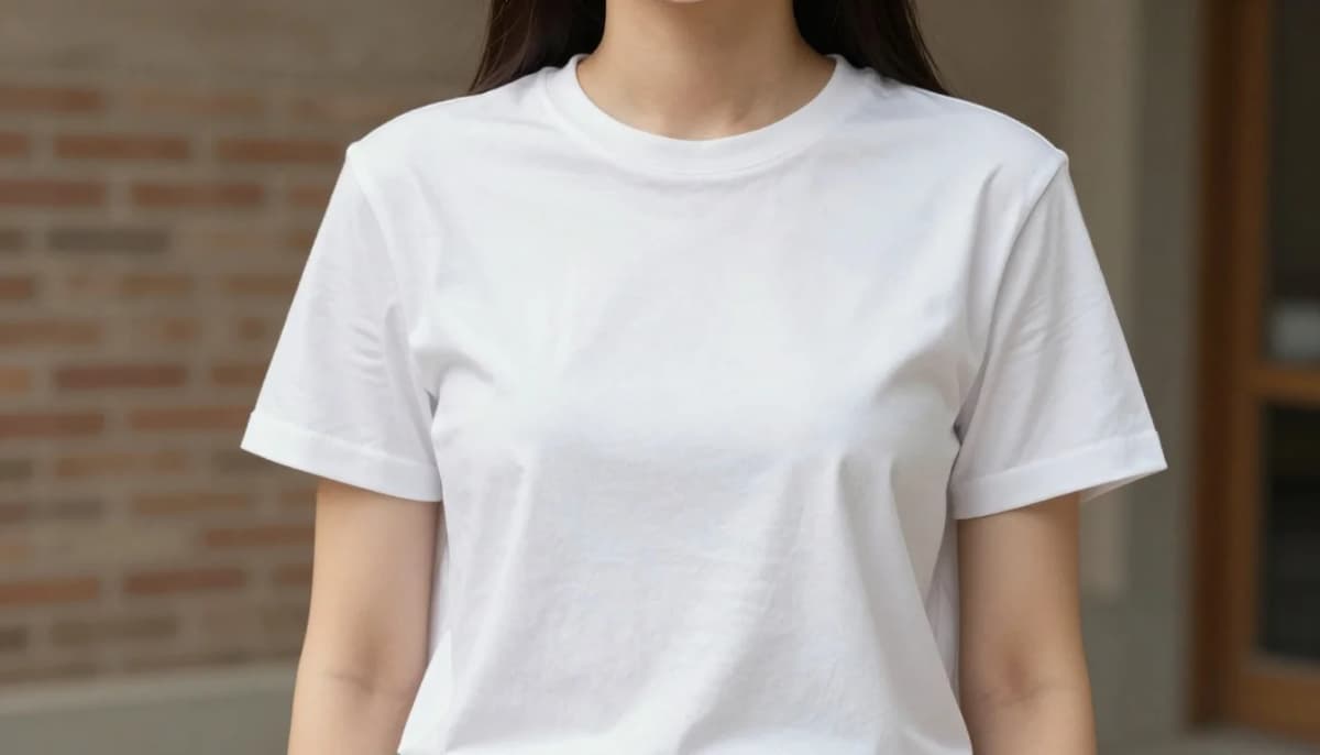 Styling a White T-Shirt with Warm Undertones