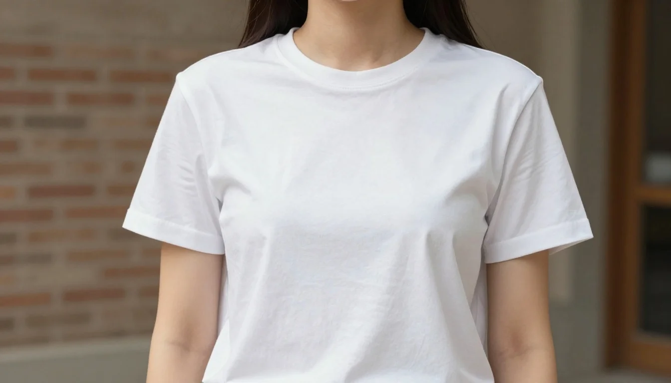 Styling a White T-Shirt with Warm Undertones