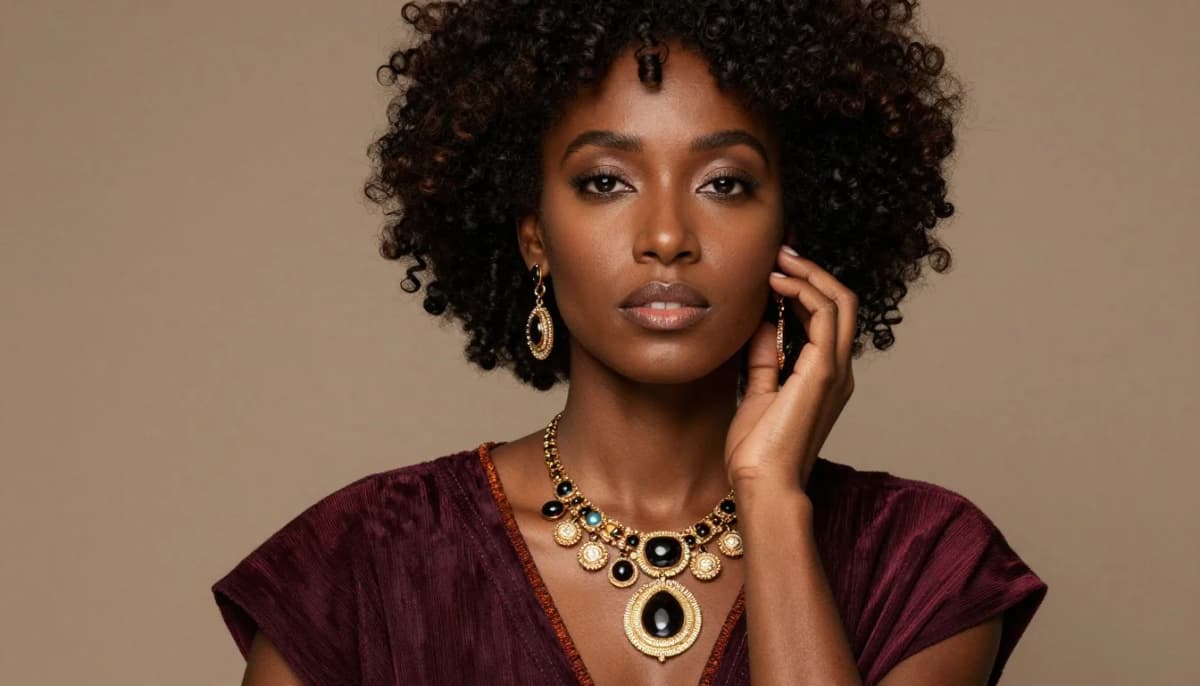 How to wear: Colors to Avoid for Dark Skin How to wear colors to avoid for dark skin — pairing emerald, sapphire blue, ruby red near the face