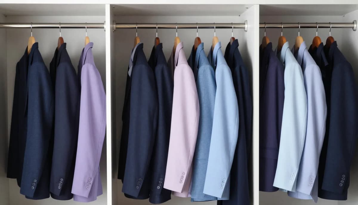 Guardarropa para Subtonos Fríos: Guía de Armario Guardarropa para Subtonos Fríos: Guía de Armario — flattering shades including azul marino, blanco nítido, gris suave, carbón