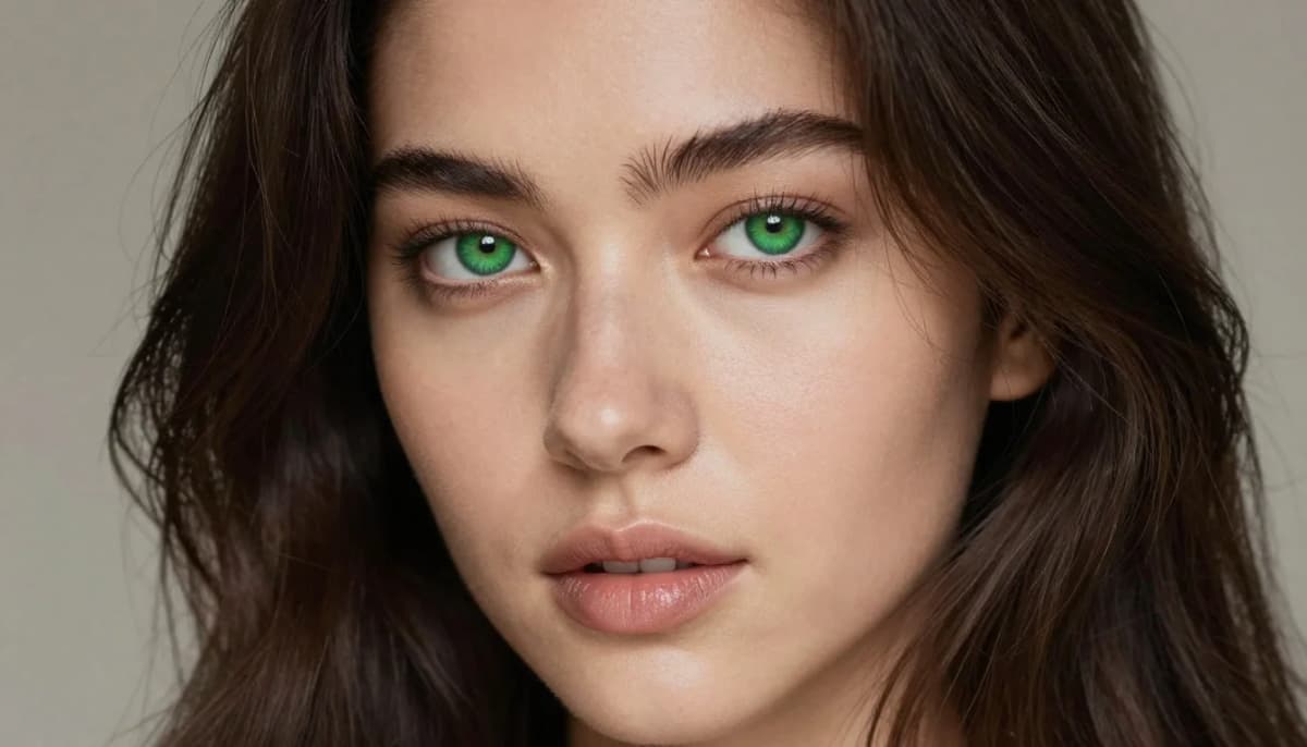 Mejores Colores para Cabello Oscuro y Ojos Verdes Mejores Colores para Cabello Oscuro y Ojos Verdes — flattering shades including burdeos profundo, vino tinto, frambuesa, arándano