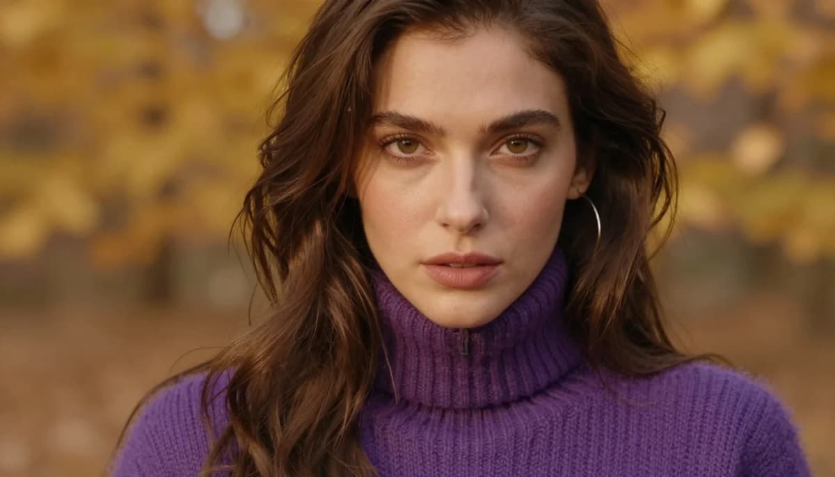 How to wear: Mejores Colores para Ojos Ámbar: Guía Completa How to wear mejores colores para ojos ámbar: guía completa — pairing púrpura amatista, ciruela profunda, violeta rico near the face