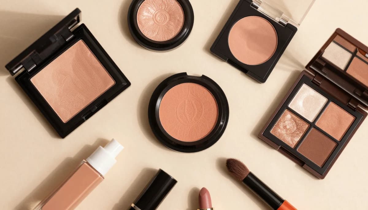 How to wear: Maquillage pour Peau Mate : les Teintes How to wear maquillage pour peau mate : les teintes — pairing bronze chaud, cuivre patiné, vert forêt profond near the face