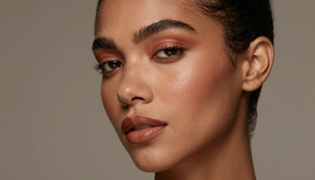 Maquillage pour Peau Mate : les Teintes Maquillage pour Peau Mate : les Teintes — flattering shades including bronze chaud, cuivre patiné, vert forêt profond, brun chocolat riche