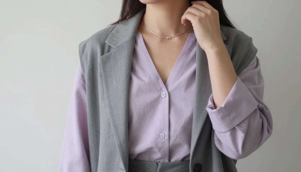How to wear: Light Summer Minimalist Wardrobe | Soft, Cool Capsule How to wear light summer minimalist wardrobe | soft, cool capsule — pairing cool light grey, soft dove grey, cool off-white near the face