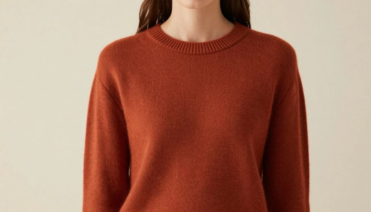 How to wear: Najlepsze kolory dla niebieskich oczu — przewodnik kolorystyczny How to wear najlepsze kolory dla niebieskich oczu — przewodnik kolorystyczny — pairing ciepła miedź, palony pomarańcz, rdza near the face