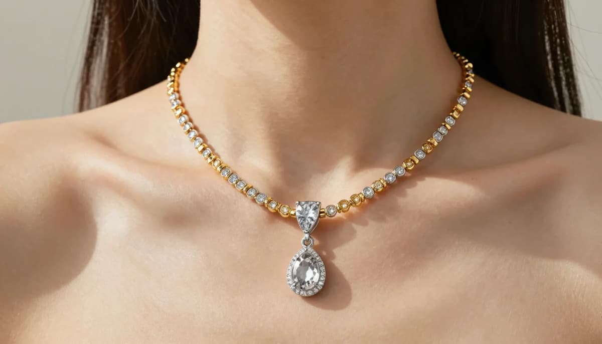 Złoto czy srebro? Biżuteria dla Twojego podtonu skóry Złoto czy srebro? Biżuteria dla Twojego podtonu skóry — flattering shades including żółte złoto, różowe złoto, brąz, miedź