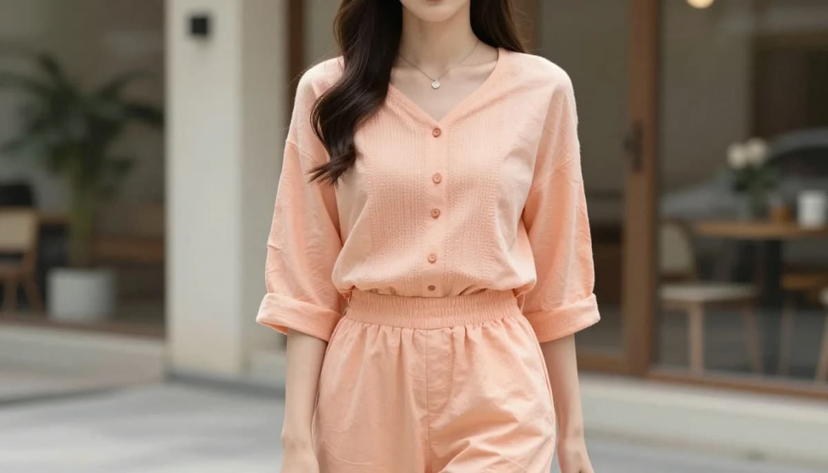 How to wear: What Skin Tone Suits Peach? | Find Your Peach How to wear what skin tone suits peach? | find your peach — pairing soft peach, warm apricot-peach, light melon-peach near the face