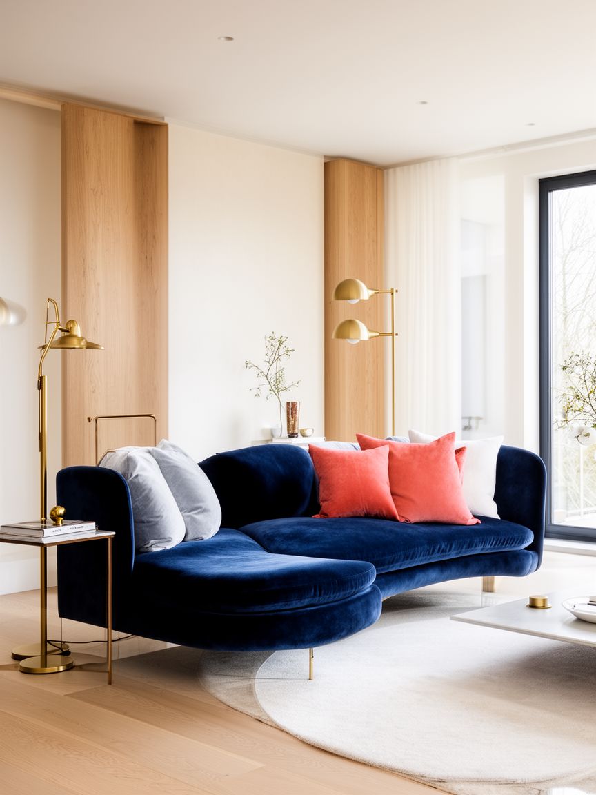 Kolory pasujące do niebieskiego we wnętrzach Niebieski we wnętrzach - eleganckie połączenie kolorów