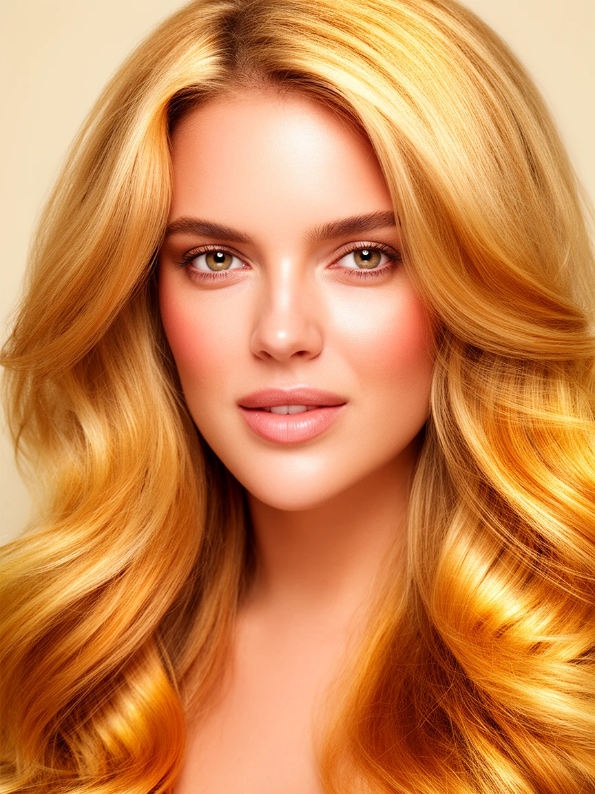 True Spring hair color - warm golden blonde shades