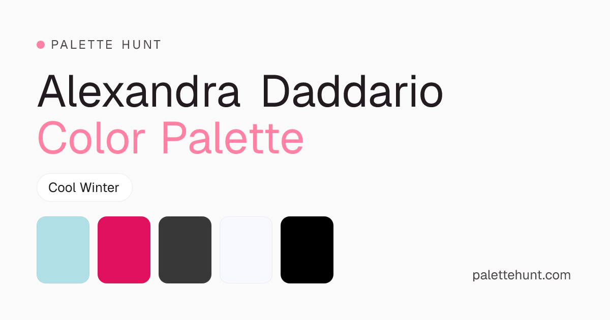 Alexandra Daddario Color Analysis & Color Palette