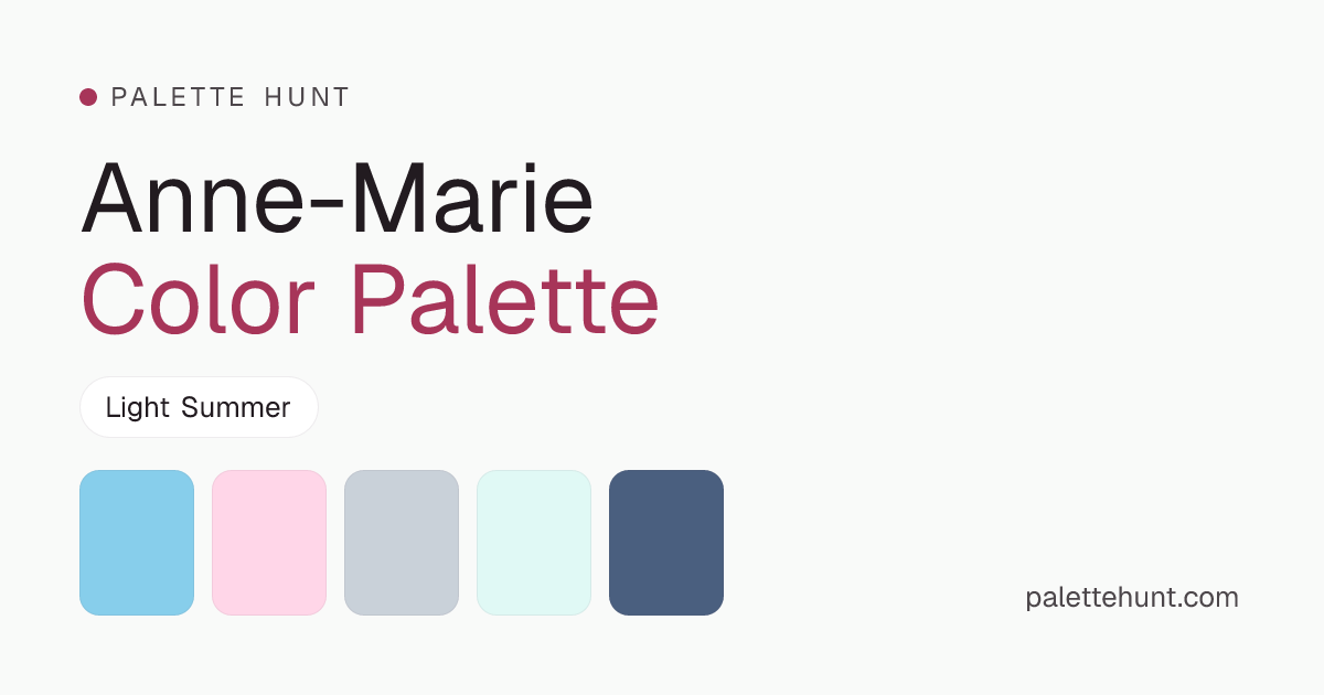 Anne-Marie Color Analysis & Color Palette