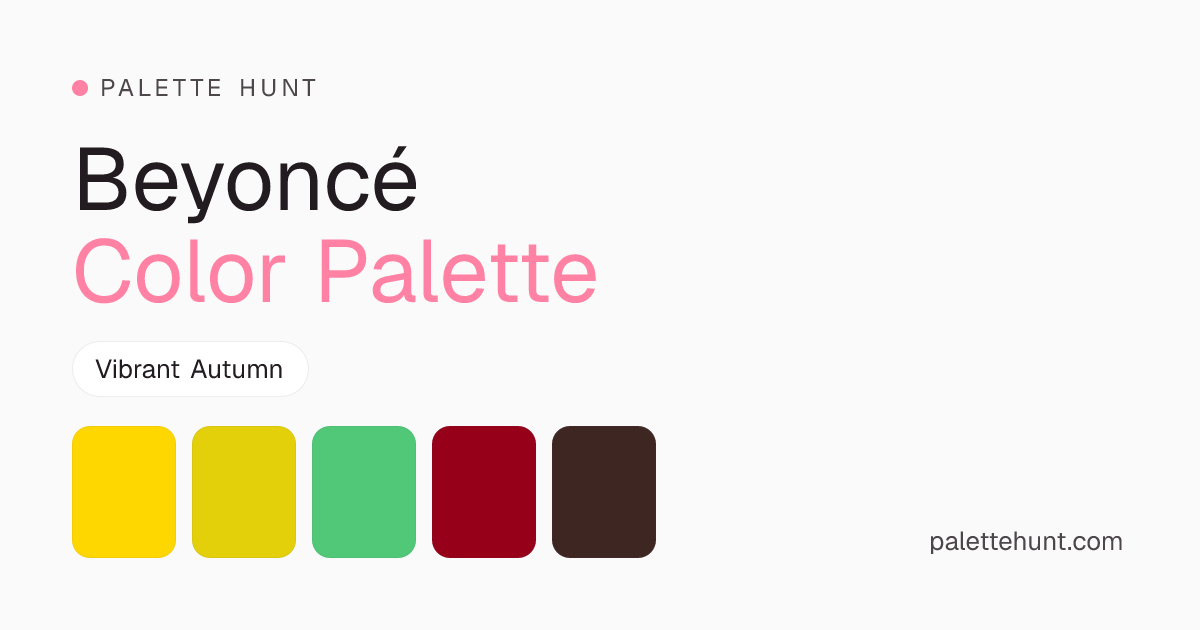 Beyoncé Color Analysis & Color Palette