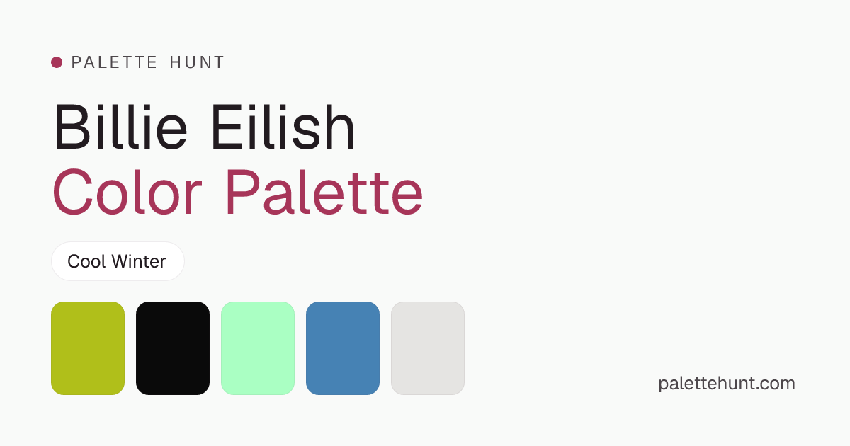 Billie Eilish Color Analysis & Color Palette