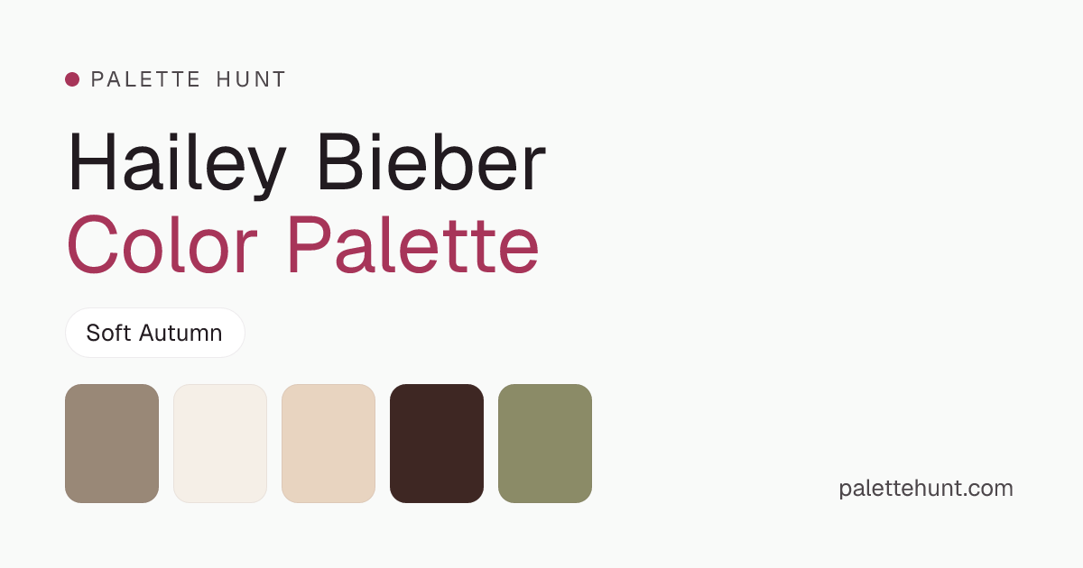 Hailey Bieber Color Analysis & Color Palette