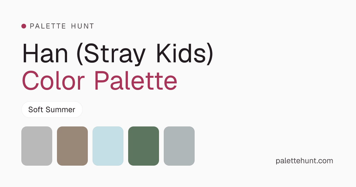 Han (Stray Kids) Color Analysis & Color Palette