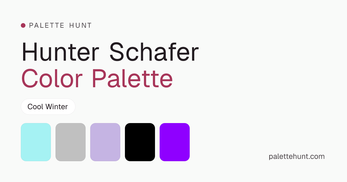 Hunter Schafer Color Analysis & Color Palette