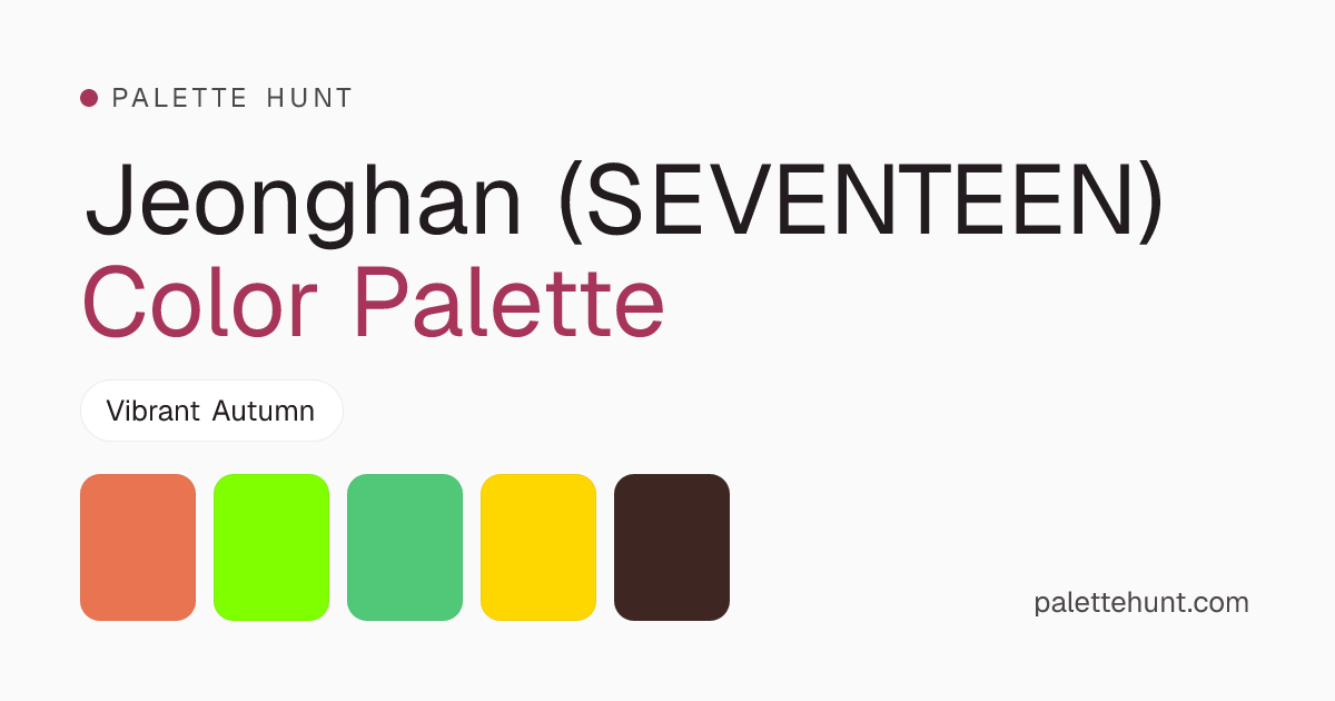 Jeonghan (SEVENTEEN) Color Analysis & Color Palette