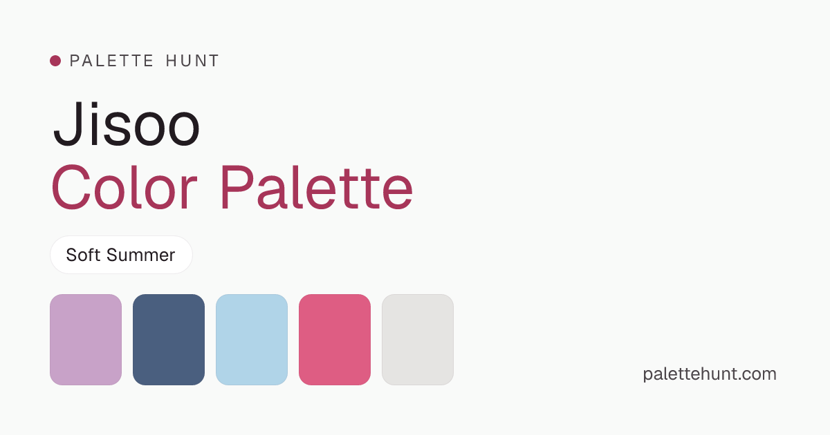 Jisoo Color Analysis & Color Palette