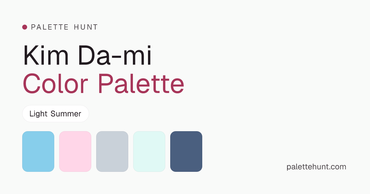 Kim Da-mi Color Analysis & Color Palette