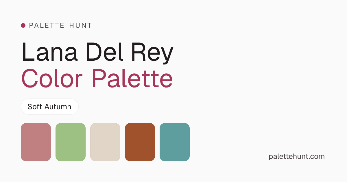 Lana Del Rey Color Analysis & Color Palette