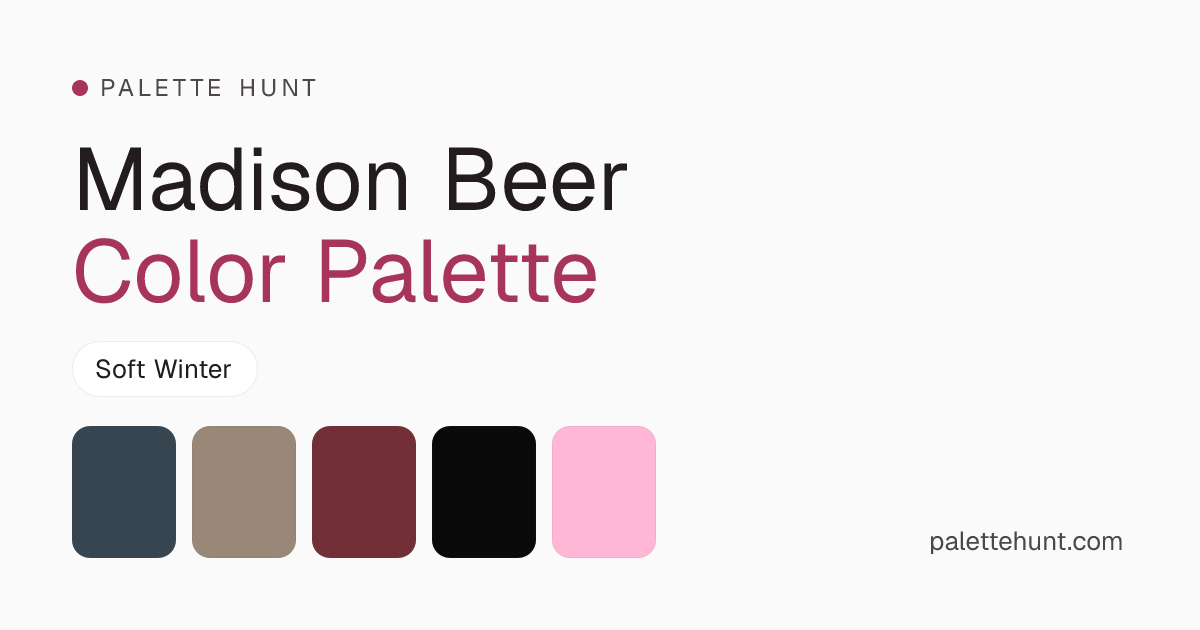 Madison Beer Color Analysis & Color Palette