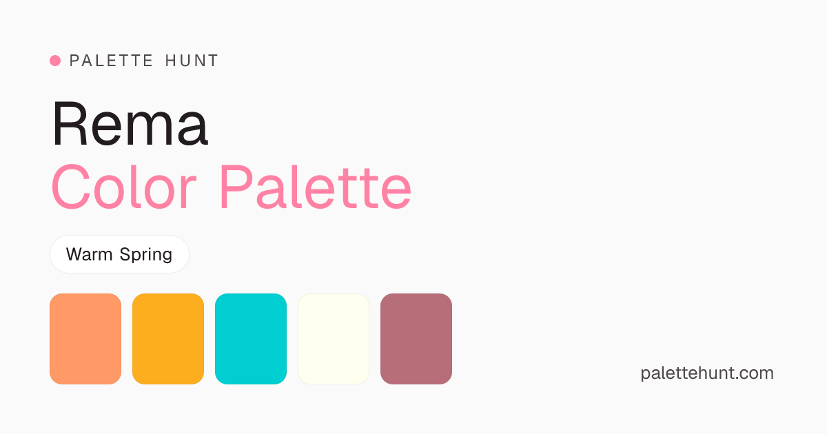 Rema Color Analysis & Color Palette | Palette Hunt